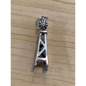 Windmill Sterling Silver Jewelry Charm #farm